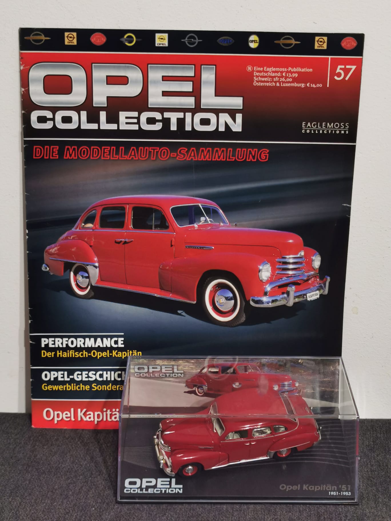 OPEL KAPITAN 1951-1953 ROSU
