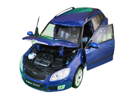 Skoda Fabia Combi II Blue 2009 scala 1/24