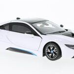 BMW i8, white 1-24 rastar