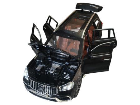 Mercedes Benz GLS 63 AMG 2020 Black (replica) cu led-uri si sunete scala 1/24