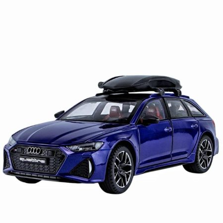 Audi RS6 Avant Blue 2019 (replica) scala 1/24