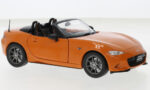 Mazda MX-5, orange, 2019 scala 1/24