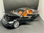 Macheta auto Mercedes Benz S-Class (W223) Black 2022 (Replica) cu led-uri si sunete scala 1/22