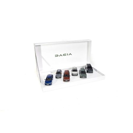Machete auto Dacia set de 6 bucati la scala 1/43 cu noul logo 2023
