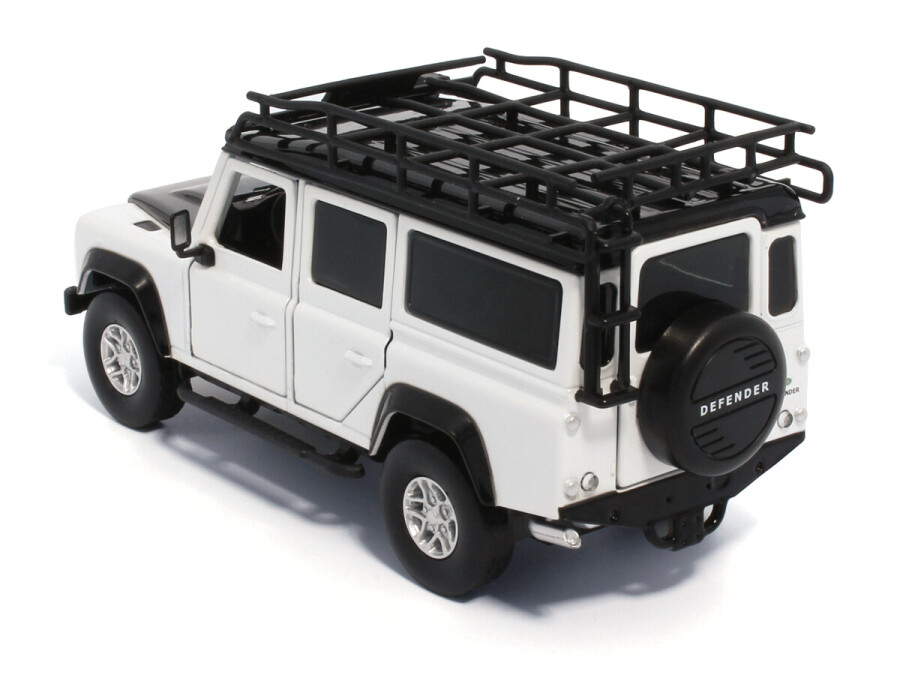 Land Rover Defender 110 white.