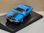 Macheta auto Ford Mustang Boss 3 Blue an 1970