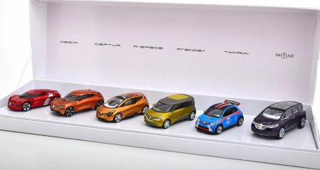 Renault Concept set de 6 buc la scala 1/43 - Editie Limitata