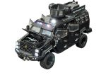 Macheta Transportor blindat (Politia Chineza) SWAT Sabertooth Tiger Black cu led-uri si sunete