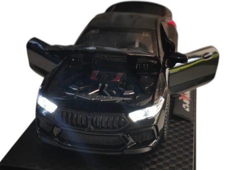 Bmw seria 8, M8 Coupe (F92) Black 2019 (Replica) cu led-uri si sunete scala 1/32