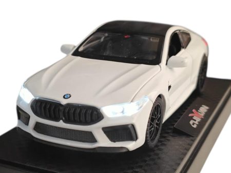 Bmw seria 8, M8 Coupe (F92) White 2019 (Replica) cu led-uri si sunete scala 1/32