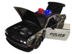 Dodge Challenger 2018 Police (Replica) cu led-uri si sunete scala 1/24