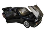 Bmw seria 3 M3 (E30) 1988 Black (replica) cu led-uri si sunete scala 1/24