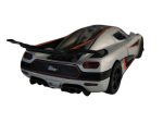 Koenigsegg Agera One of 1 Silver 2016 cu led-uri si sunete scala 1 32