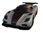 Koenigsegg Agera One of 1 Silver 2016 cu led-uri si sunete scala 1 32