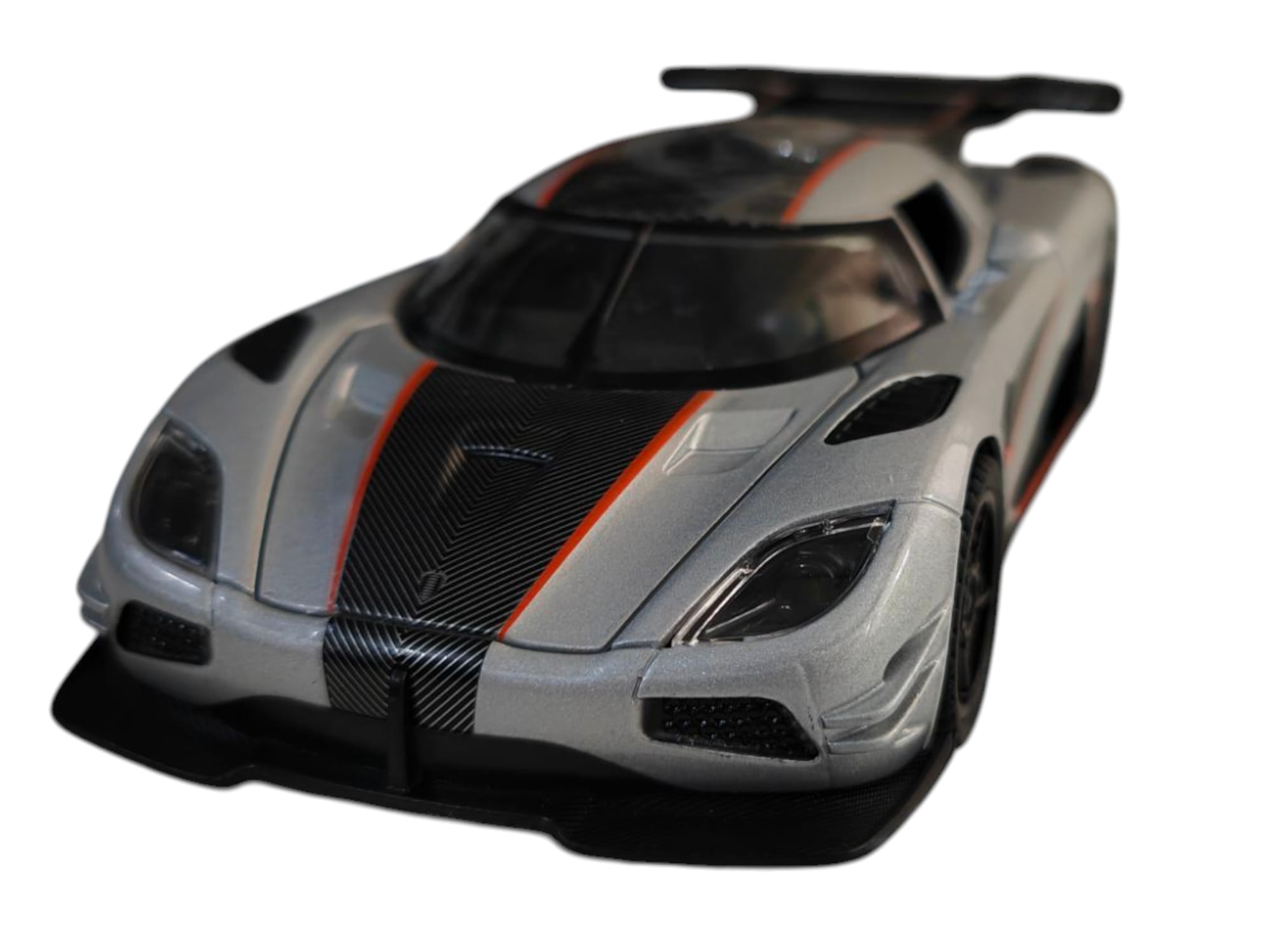 Koenigsegg Agera One of 1 Silver 2016 cu led-uri si sunete scala 1 32.....
