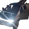 Tesla Cybertruck 2022 Grafit (replica) cu led-uri si sunete + Atv Tesla scala 1/32