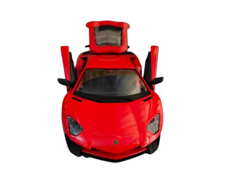 Lamborghini Aventador SV Coupe Red scala 1/24