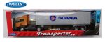 Scania R470 cu container (wagon-trailer) Orange…