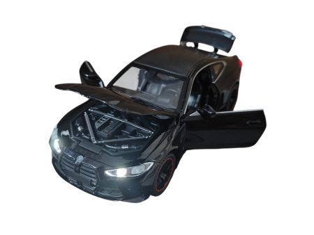 Bmw seria 4 Coupe M4 Competition G82 (Replica) Black 2021 cu led-uri si sunete scala 1/32