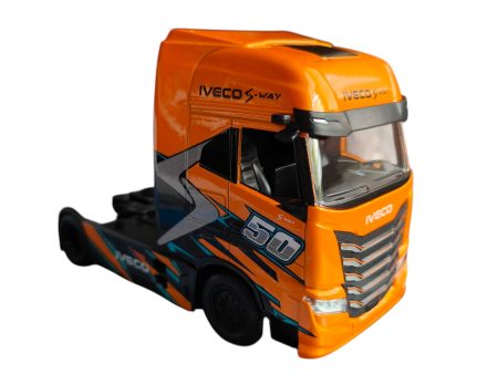 Tir Iveco S-Way 570 Orange scala 1/43