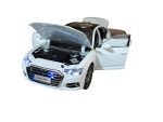 Audi A6 L (C8) White 2019 (Replica) cu led-uri si sunete scala 1/24