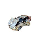 Bmw seria 3 M3 (E30) 1988 Ruginiu (replica) cu led-uri si sunete scala 1/24