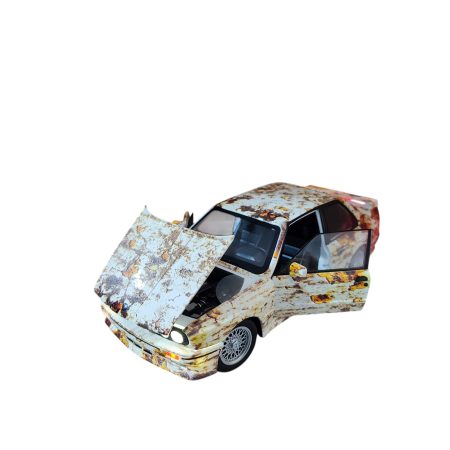 Bmw seria 3 M3 (E30) 1988 Ruginiu (replica) cu led-uri si sunete scala 1/24
