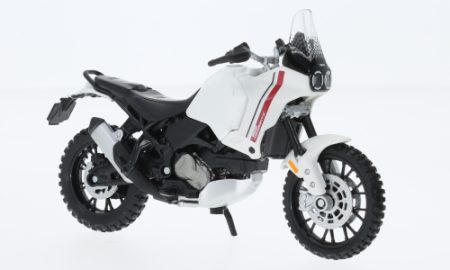 Ducati DesertX, white 2022 special edition scala 1/18