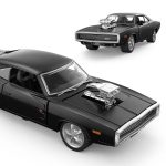MASINUTA METALICA DODGE CHARGER R T 1970 BLACK SCARA 1 LA 36..