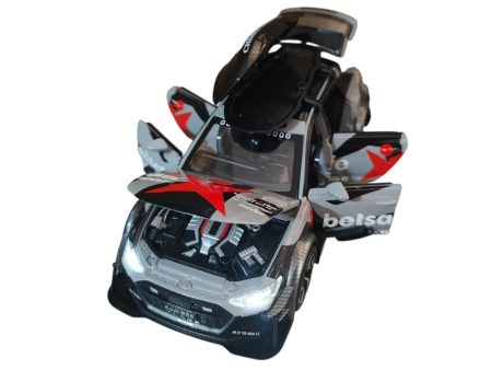 Audi RS6 Avant Grey Betsafe 2019 (replica) cu led-uri si sunete scala 1/32