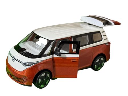 VW ID Buzz Orange-White scala 1/27