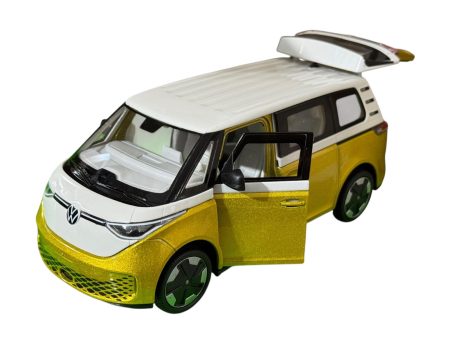 VW ID Buzz Yellow-White scala 1/27