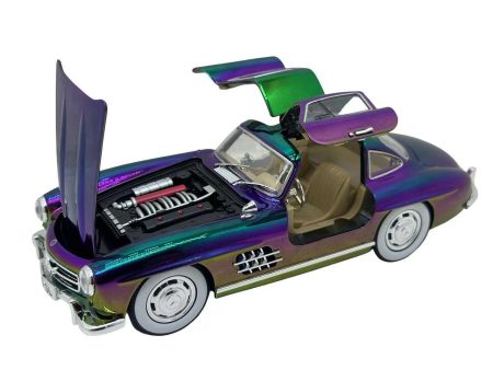 Macheta auto Mercedes-Benz 300SL Gullwing 1955 (Replica) Cameleon cu lumini si sunete scala 1/24