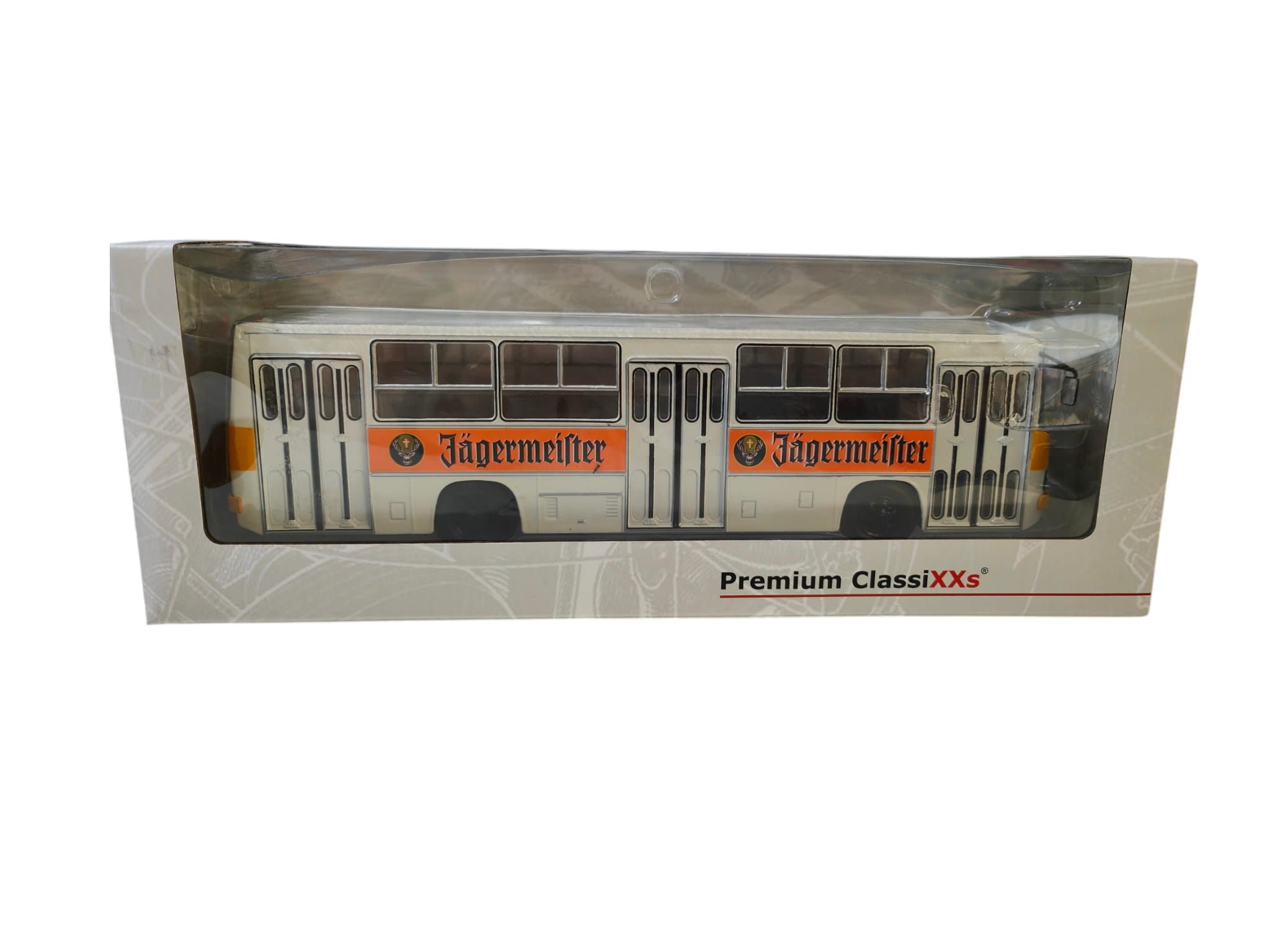 Autobus Ikarus 260 Halbestra Jagermeister White Premium Class scala 1 43
