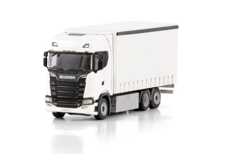 Camion Scania S Highline CS20H cu prelata si axa fixa 6X2 scala 1/50 WSI Models