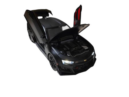 Chevrolet Camaro ZL1 2017 (Replica) black, scala 1/24, Sunet și Lumini