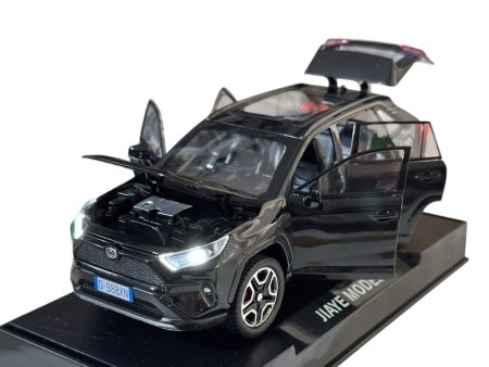 Toyota Rav 4 Black 2022 (Replica) cu led-uri si sunete scala 1/32