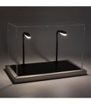 Vitrina Dieppe scala 1/43 iluminată, din metal și acril, neagră