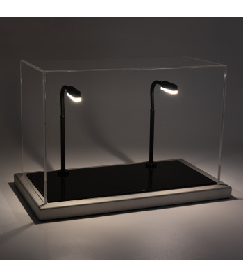 Vitrina Dieppe scala 1/43 iluminată, din metal și acril, neagră
