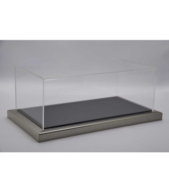 Vitrină acrilică Dieppe Carbon scala 1/18 cu bază cu efect de fibră de carbon (325x165x118 mm)
